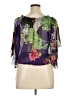 Sunny Leigh 100% Polyester Purple Short Sleeve Blouse Size XL - photo 2