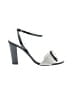 Giuseppe Zanotti 100% Leather Silver Sandals Size 7 - photo 1