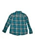 Duluth Trading Co. 100% Cotton Plaid Teal Long Sleeve Button-Down Shirt Size 6 - photo 2
