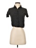 Love Notes 100% Rayon Polka Dots Black Short Sleeve Blouse Size S - photo 1