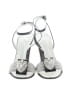 Giuseppe Zanotti 100% Leather Silver Sandals Size 7 - photo 2