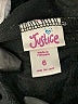 Justice 100% Polyester Chevron-herringbone Black Athletic Shorts Size 6 - photo 3