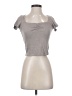 Assorted Brands Gray Short Sleeve Top Size S - photo 1