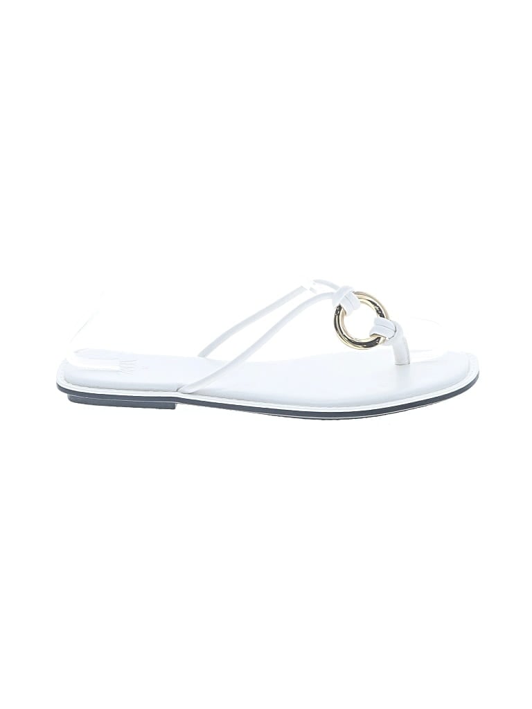 Pre-owned Zara Flip Flops In White