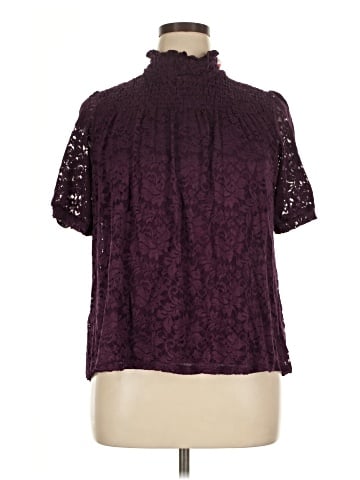 Cable & Gauge Short Sleeve Blouse (view 1)
