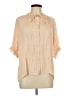 Fun2Fun 100% Polyester Tan Short Sleeve Blouse Size L - photo 1