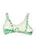 Shade & Shore Tropical Green Swimsuit Top Size M - photo 2