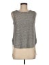 Deletta Gray Silver Sleeveless Blouse Size M - photo 1