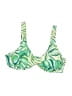 Shade & Shore Tropical Green Swimsuit Top Size M - photo 1