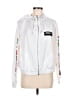 Forever 21 100% Polyester Silver Zip Up Hoodie Size M - photo 1