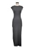 Pull&Bear Solid Gray Casual Dress Size M - photo 1