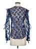 Sandro 100% Polyester Blue Long Sleeve Blouse Size Sm (1) - photo 1