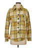 Millenium 100% Polyester Plaid Yellow Long Sleeve Blouse Size XS - photo 1
