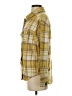 Millenium 100% Polyester Plaid Yellow Long Sleeve Blouse Size XS - photo 5