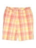 Classic Elements Plaid Orange Khaki Shorts Size 14 - photo 2