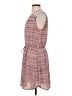 Gap 100% Polyester Print Pink Casual Dress Size S - photo 5