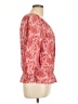 IZOD 100% Cotton Red 3/4 Sleeve Blouse Size L - photo 4