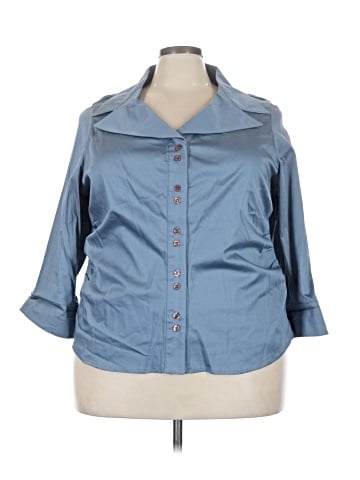 IGIGI 3/4 Sleeve Button-Down Shirt (view 1)