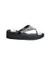 Yellow Box 100% Leather Black Wedges Size 9 - photo 1