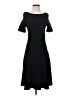 Zara Basic Solid Black Casual Dress Size S - photo 1