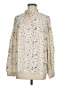 Vine & Love 100% Polyester Stars Ivory Long Sleeve Blouse Size M - photo 1