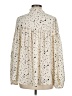 Vine & Love 100% Polyester Stars Ivory Long Sleeve Blouse Size M - photo 2