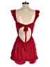 Divided by H&M 100% Viscose Solid Red Romper Size S - photo 2