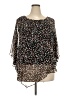 Croft & Barrow 100% Polyester Black 3/4 Sleeve Blouse Size XXL - photo 1