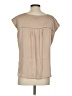 Attention 100% Polyester Tan Short Sleeve Blouse Size 0 - photo 2