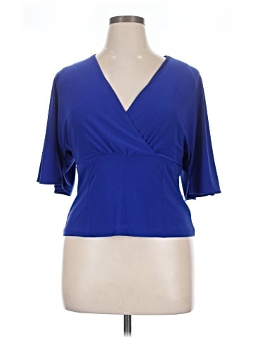 White House Black Market Short Sleeve Blouse (view 1)