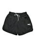 Puma 100% Polyester Solid Black Athletic Shorts Size M - photo 1