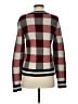 Rag & Bone 100% Merino Extra Fine Wool Checkered-gingham Burgundy Wool Pullover Sweater Size S - photo 2