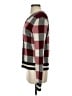 Rag & Bone 100% Merino Extra Fine Wool Checkered-gingham Burgundy Wool Pullover Sweater Size S - photo 5