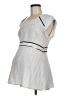 Motherhood 100% Polyester Stripes White Silver Sleeveless Top Size Med Maternity - photo 1