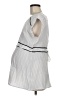 Motherhood 100% Polyester Stripes White Silver Sleeveless Top Size Med Maternity - photo 5