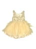 H&M 100% Polyamide Gold Dress Size 5 - 6 - photo 2