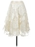Yoana Baraschi Ivory Formal Skirt Size 2 - photo 1