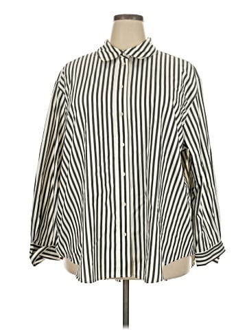 Lane Bryant 3/4 Sleeve Button-Down Shirt (view 1)