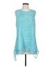 Fever 100% Polyester Teal Blue Casual Dress Size S - photo 1