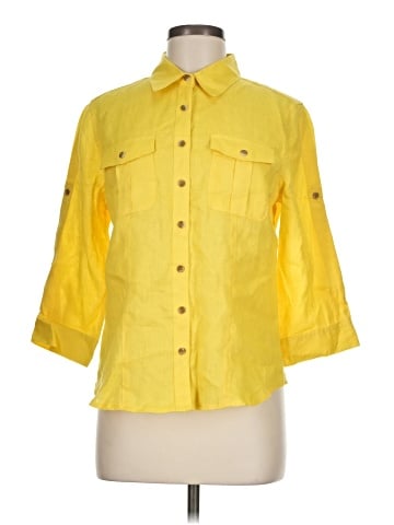 David N 3/4 Sleeve Button-Down Shirt (view 1)
