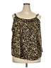Bar III Gold Sleeveless Blouse Size 2X - photo 1