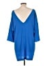 Tildon 100% Polyester Blue 3/4 Sleeve Blouse Size L - photo 2