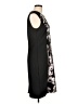 Nina Leonard Graphic Black Cocktail Dress Size L - photo 4