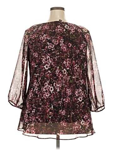 Roz & Ali 3/4 Sleeve Blouse (view 2)
