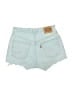 Levi's 100% Cotton Blue Denim Shorts Size 26 waist - photo 2
