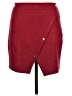 Unbranded Solid Burgundy Casual Skirt Size M - photo 1