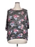 French Laundry Floral Gray Cardigan Size 2X - photo 1