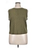 Marled Essentials Green Sleeveless T-Shirt Size XL - photo 1