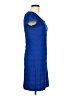 Max Studio Solid Blue Casual Dress Size L - photo 4