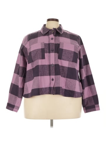 Lane Bryant 3/4 Sleeve Button-Down Shirt (view 1)